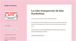Desktop Screenshot of mode-et-femme.com